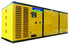 Дизельный генератор Aksa APD1100M в кожухе с АВР