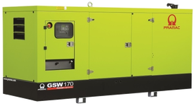 Дизельный генератор Pramac GSW 170 I в кожухе