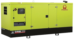 Дизельный генератор Pramac GSW 200 P в кожухе