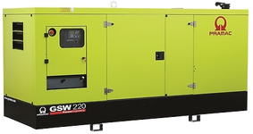 Дизельный генератор Pramac GSW 220 P в кожухе с АВР
