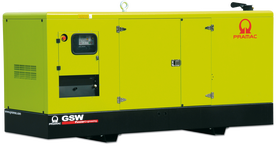 Дизельный генератор Pramac GSW 275 I в кожухе с АВР