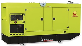 Дизельный генератор Pramac GSW 415 P в кожухе с АВР