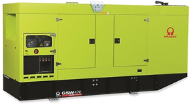 Дизельный генератор Pramac GSW 470 P в кожухе с АВР
