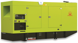 Дизельный генератор Pramac GSW 510 V в кожухе с АВР