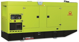 Дизельный генератор Pramac GSW 515 P в кожухе с АВР