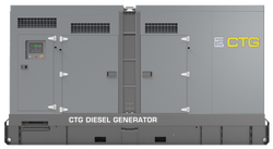 Дизельный генератор CTG 625D в кожухе с АВР