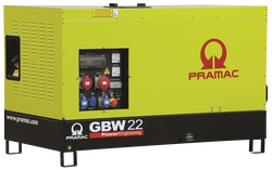 Дизельный генератор Pramac GBW 22 Y 1 фаза в кожухе