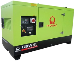 Дизельный генератор Pramac GBW 45 Y в кожухе с АВР