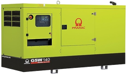 Дизельный генератор Pramac GSW 140 I в кожухе с АВР
