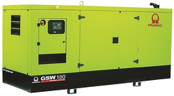 Дизельный генератор Pramac GSW 180 P в кожухе с АВР
