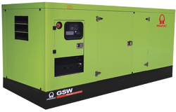 Дизельный генератор Pramac GSW 510 DO в кожухе