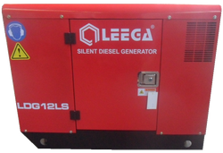 Дизельный генератор АМПЕРОС LDG12 LS в кожухе