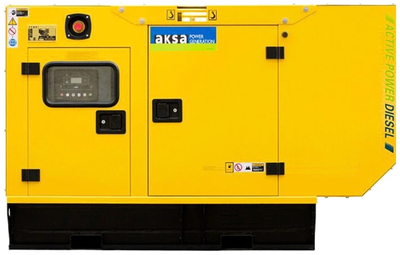 Дизельный генератор Aksa APD25A в кожухе с АВР