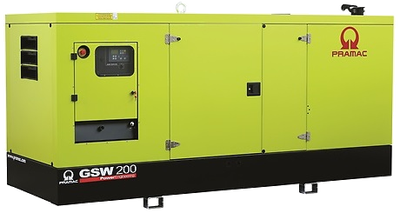 Дизельный генератор Pramac GSW 200 P в кожухе с АВР